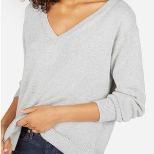 Everlane - The Soft Cotton V-Neck, Medium, Heathered Grey